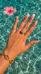 Bague antistress LILA - Acier inoxydable