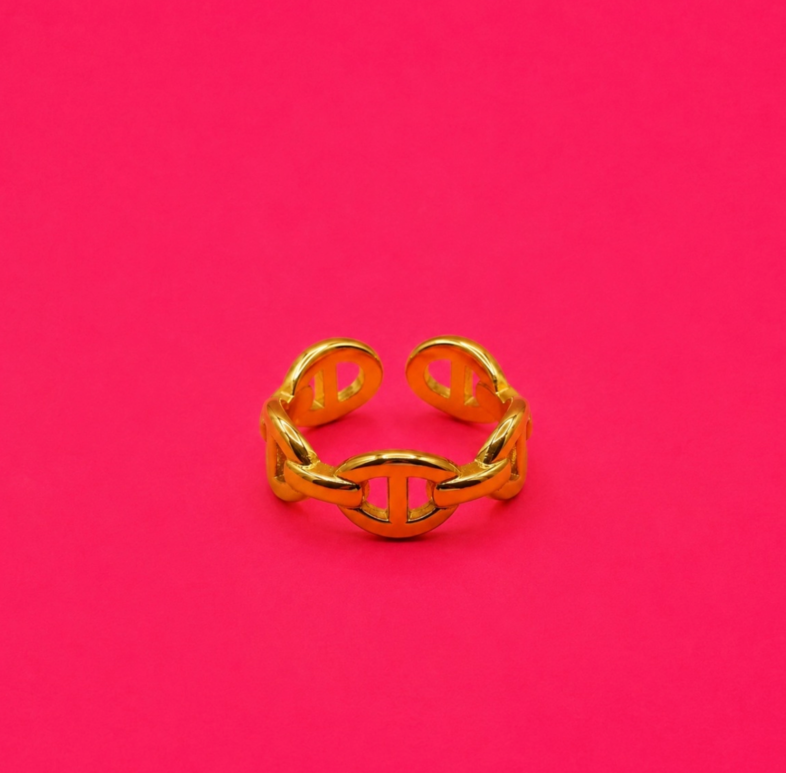 Bague ANGEL - Acier inoxydable doré