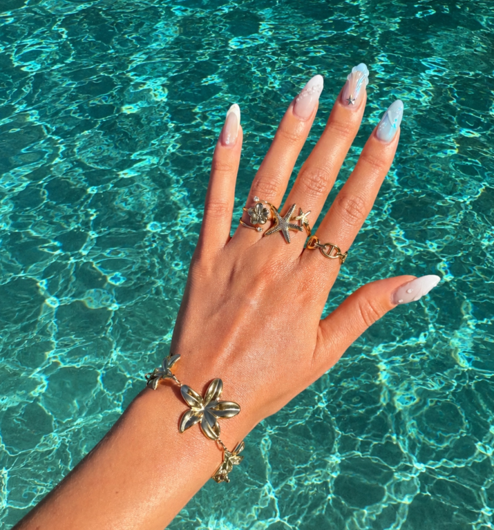 Bague ANGEL - Acier inoxydable doré