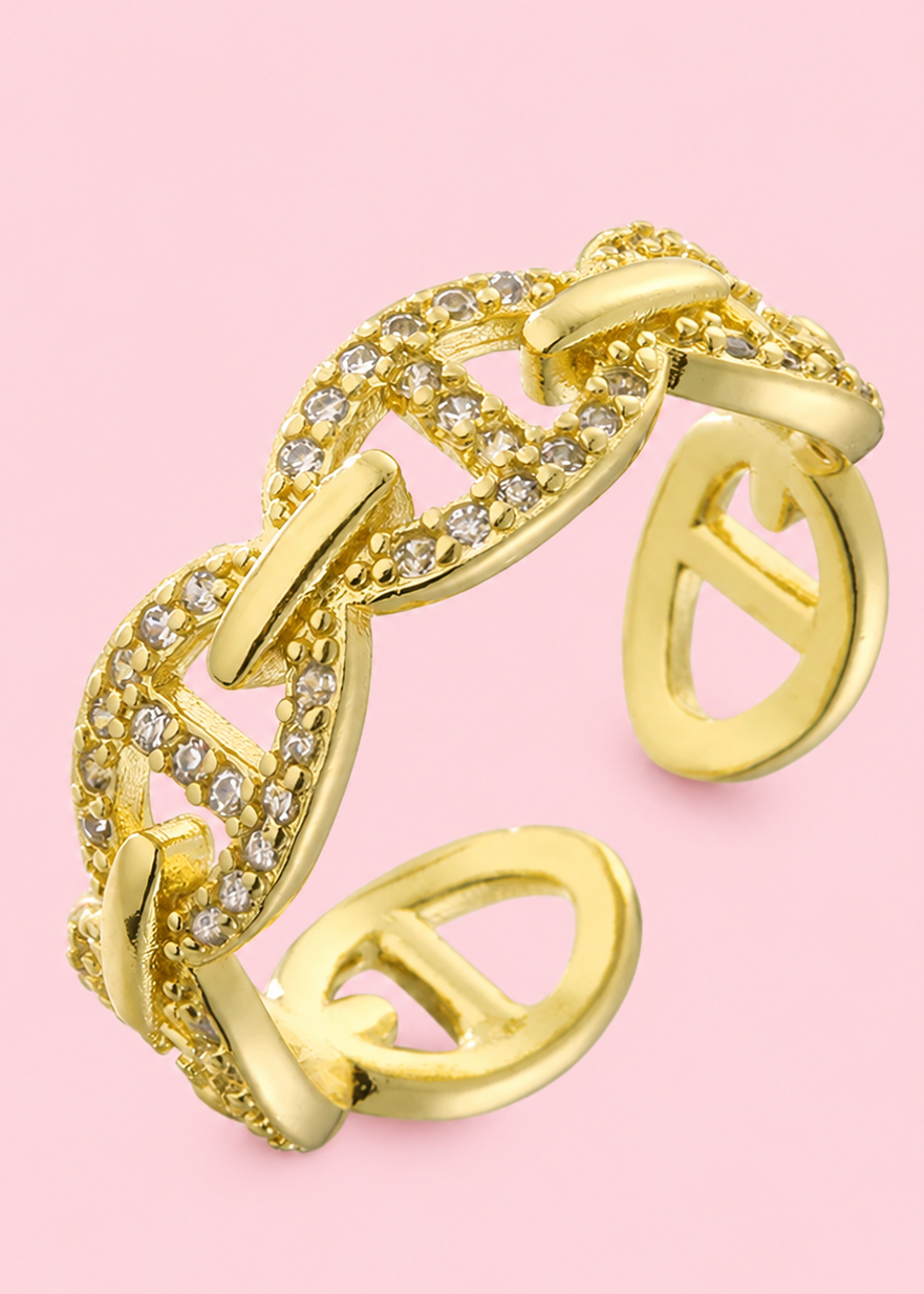 Bague STRASS ANGEL - Acier inoxdayble