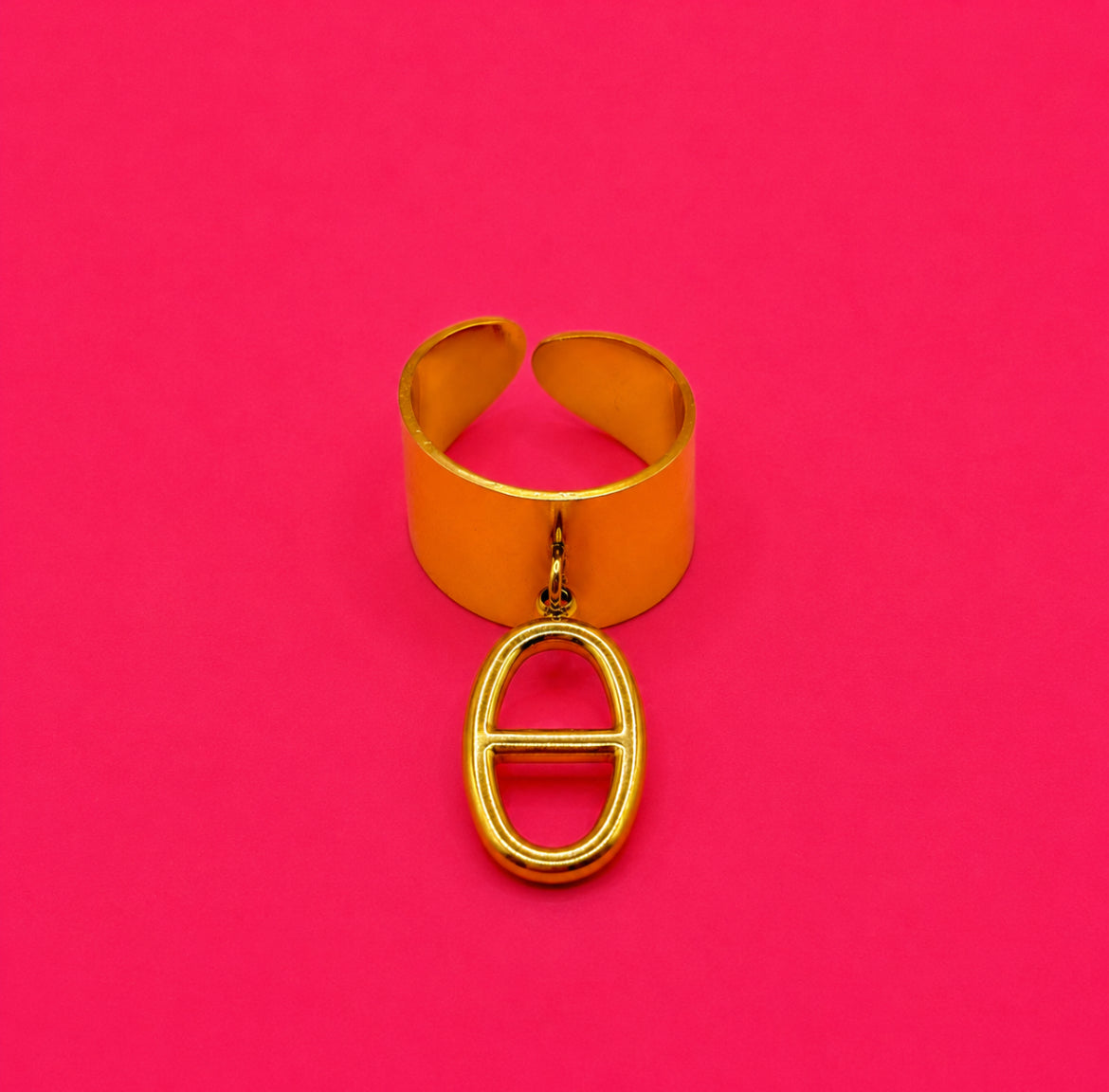 Bague SARA - Acier inoxydable doré