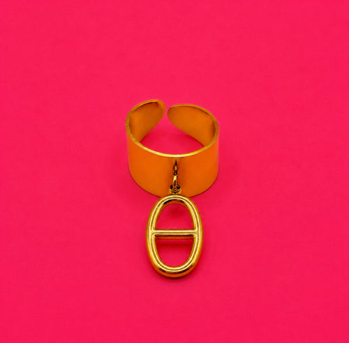 Bague SARA - Acier inoxydable doré