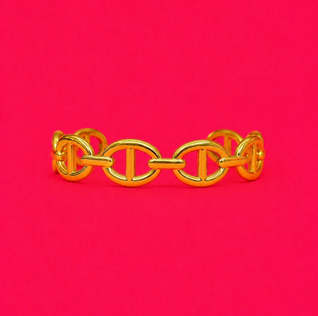 Jonc NANA - Acier inoxydable doré