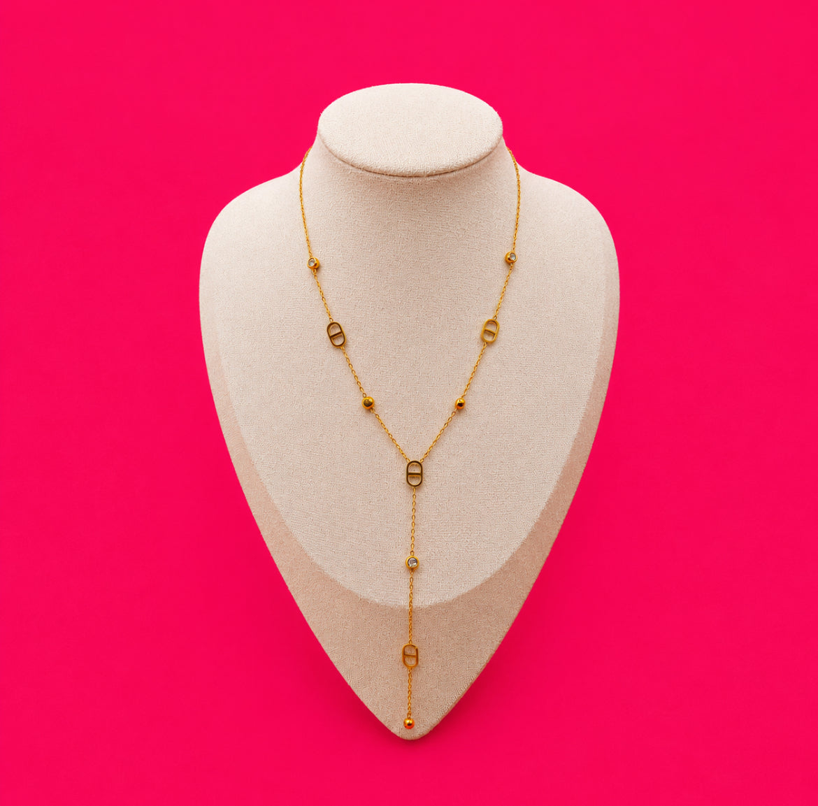 Collier JADE - Acier inoxydable doré
